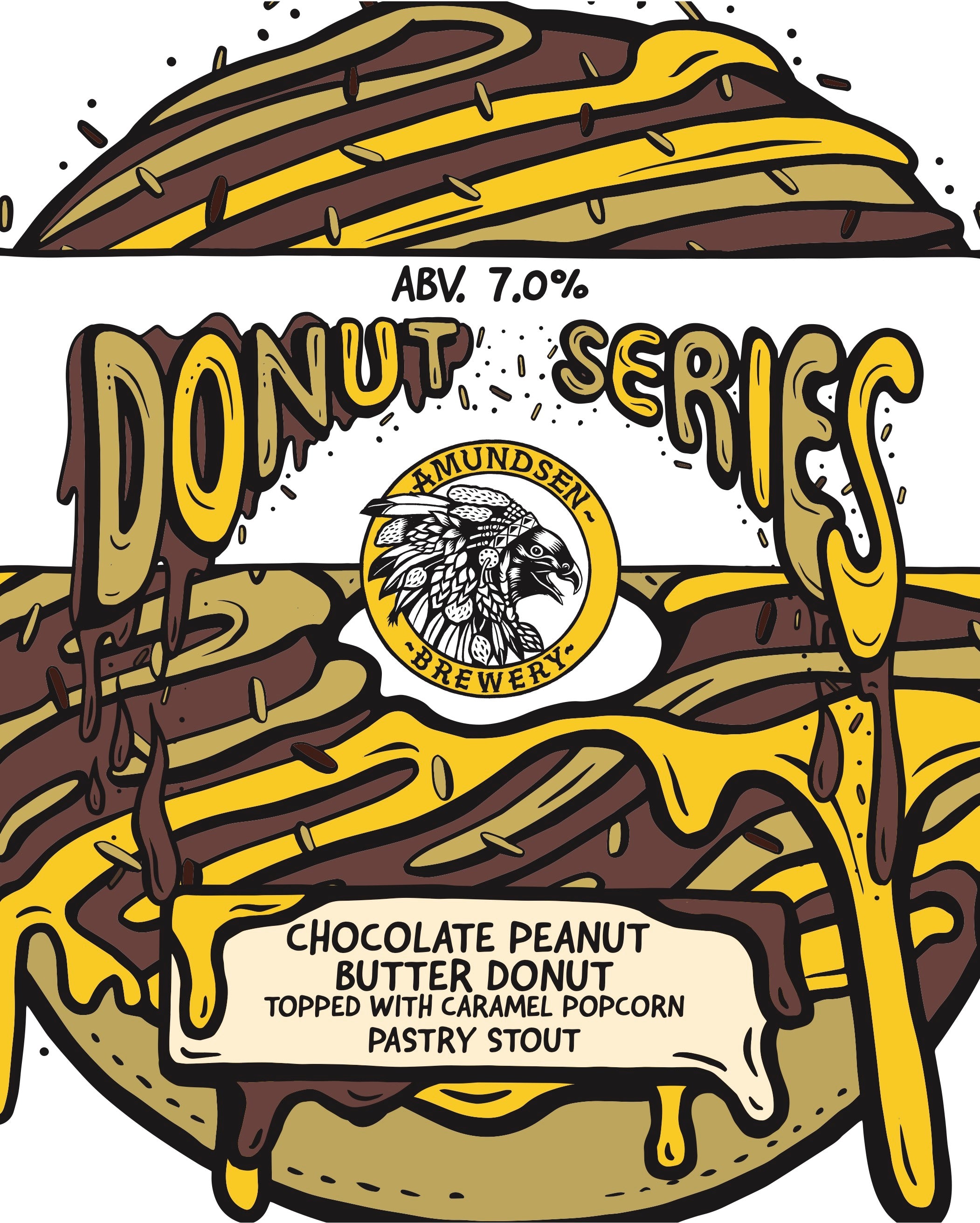 DONUT Series - Chocolate PB Donut w/ Caramel Popcorn 7.0%