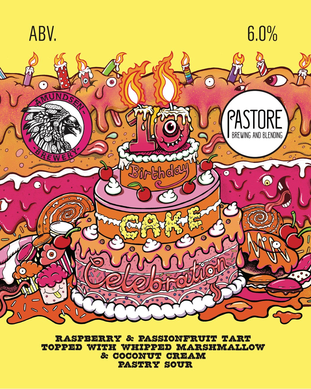 10th Birthday Cake Celebration - Pastore 6%