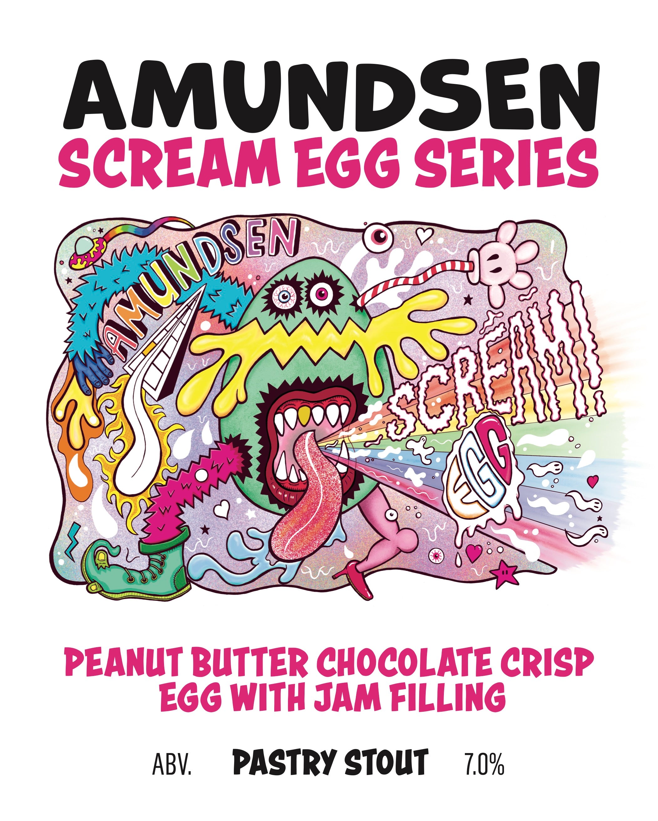 Scream Egg Series Peanut Butter Chocolate Crisp with Jam Filling 7.0%